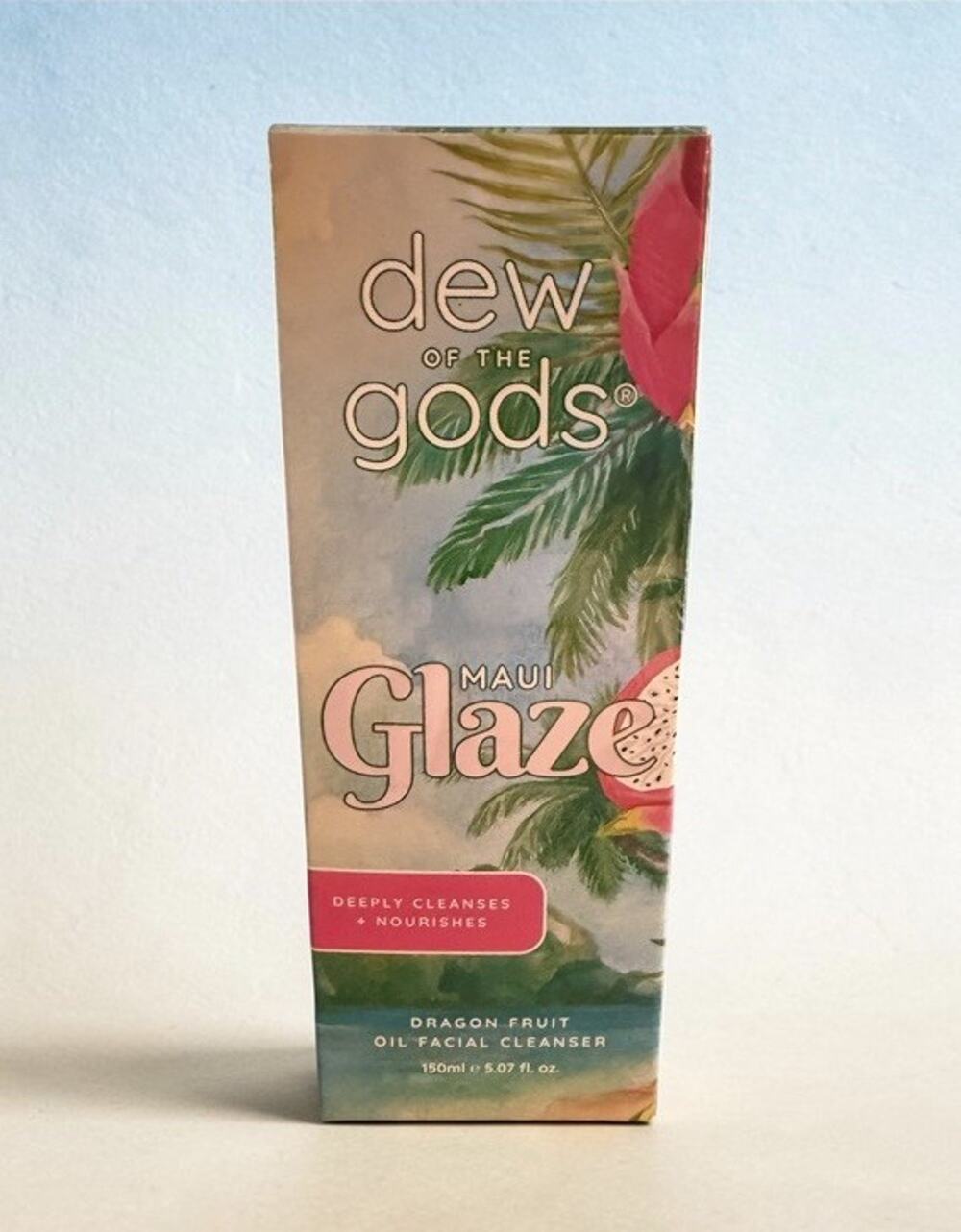 DEW OF THE GODS Maui Glaze Dragon Fruit Oil Facial Cleanser NIB/SEALED Exp 1/29